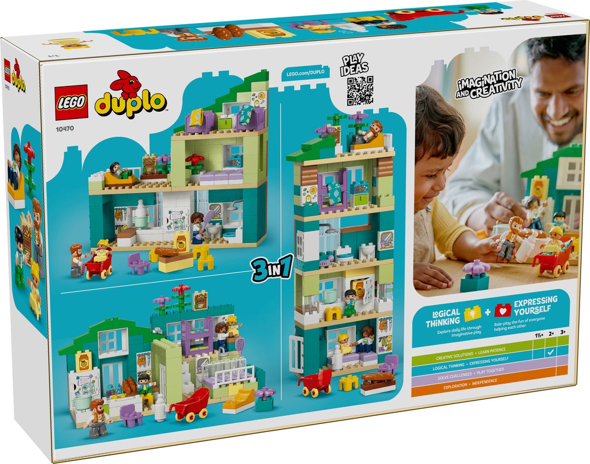 3 in 1 Modern Family House with Figures LEGO 10470
