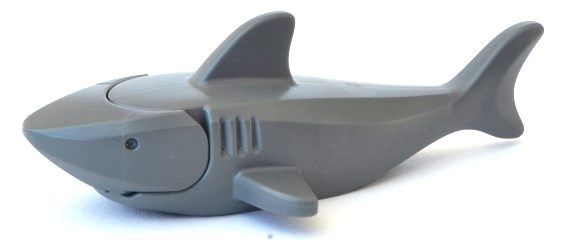 14518c01 | Shark with Rounded Nose and Debossed Gills and Eyes | LEGOPART