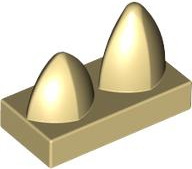 15209 | Tile, Modified 1 x 2 with 2 Teeth Vertical | LEGOPART