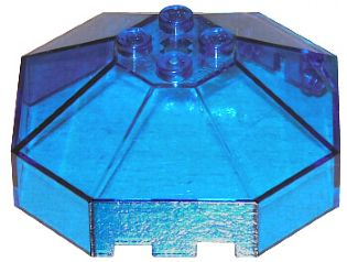 2418b | Windscreen 6 x 6 x 2 Octagonal Canopy with Axle Hole | LEGOPART