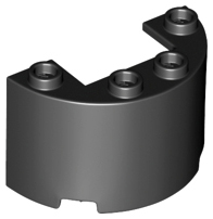 24593 | Cylinder Half 2 x 4 x 2 with 1 x 2 Cutout | LEGOPART