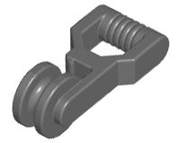 30229 | Minifigure, Utensil Zipline Trolley with Handle and Pulley Wheel | LEGOPART