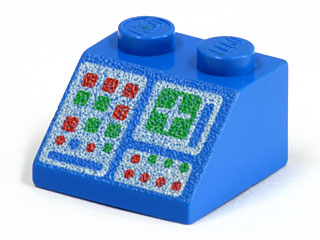 3039p34 | Slope 45 2 x 2 with Computer Panel Pattern | LEGOPART