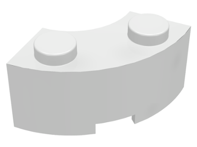 3063 | Brick, Round Corner 2 x 2 Macaroni with Stud Notch | LEGOPART