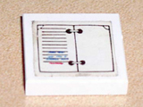 3068apb09 | Tile 2 x 2 without Groove with Appointment Book, Open Pattern | LEGOPART