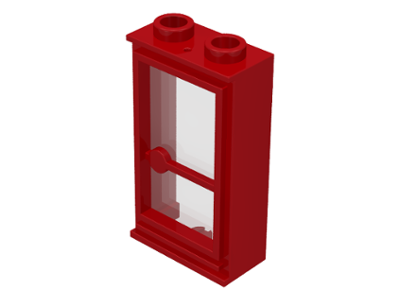 33bc01 | Door 1 x 2 x 3 Hinge on Right with Trans-Clear Glass | LEGOPART