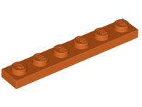 3666 | Plate 1 x 6 | LEGOPART