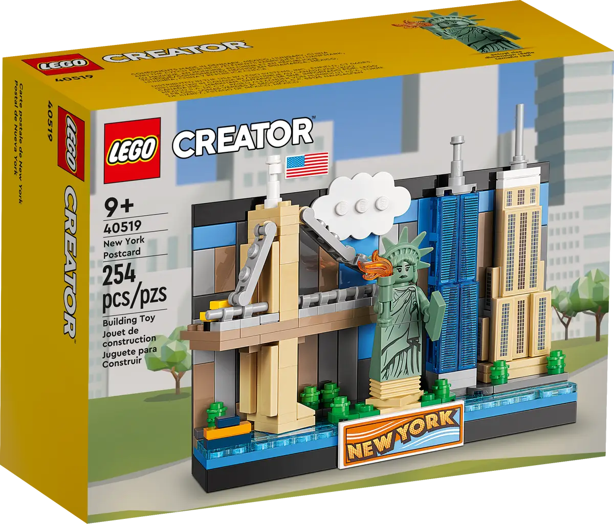 Ansichtkaart van New York LEGO 40519
