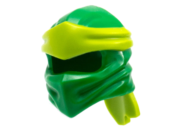 40925pb19 | Minifigure, Headgear Ninjago Wrap Type 4 with Molded Lime Headband Pattern | LEGOPART