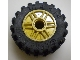 55981c02 | Wheel 18mm D. x 14mm with Pin Hole, Fake Bolts and Shallow Spokes with Black Tire 30.4 x 14 Offset Tread | LEGOPART