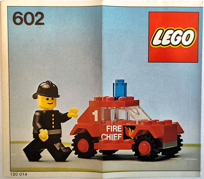 602-1 | Fire Chief's Car | INSTRUCTIONS | LEGOPART