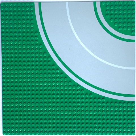 613p01 | Baseplate, Road 32 x 32 8-Stud Curve with Road Pattern | LEGOPART