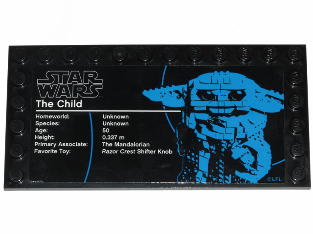 6178pb033 | Tile, Modified 6 x 12 with Studs on Edges with Star Wars Logo and | LEGOPART