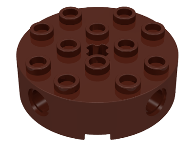 6222 | Brick, Round 4 x 4 with 4 Side Pin Holes and Center Axle Hole | LEGOPART