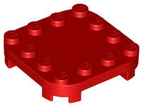 66792 | Plate, Modified 4 x 4 with Rounded Corners and 4 Feet | LEGOPART