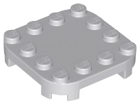 66792 | Plate, Modified 4 x 4 with Rounded Corners and 4 Feet | LEGOPART