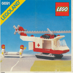 6691-1 | Red Cross Helicopter | INSTRUCTIONS | LEGOPART