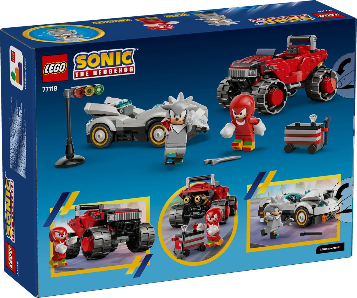 Silver's Car vs. Knuckles' Monster Truck LEGO 77118