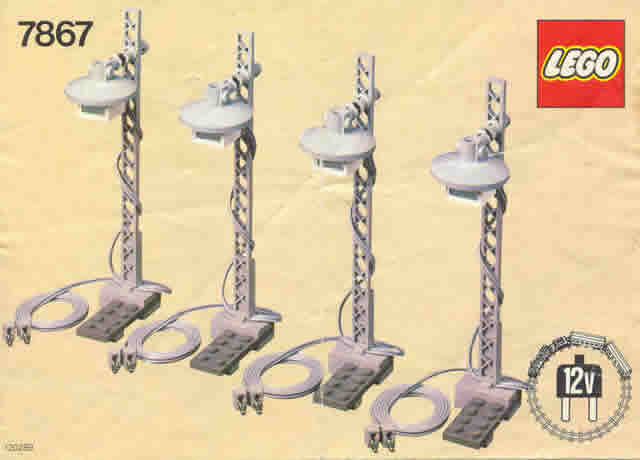7867-1 | 12V Train Light Posts | INSTRUCTIONS | LEGOPART