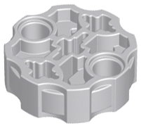 98585 | Technic, Axle Connector Block Round with 2 Pin Holes and 3 Axle Holes | LEGOPART