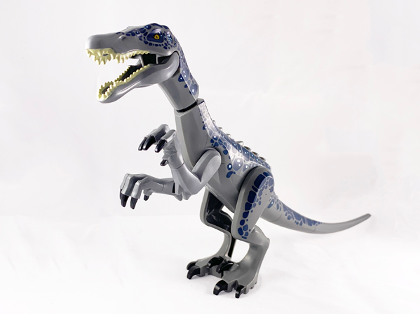 Baryonyx01 | Dinosaur Baryonyx with Dark Blue and Metallic Light Blue Spots | LEGOPART