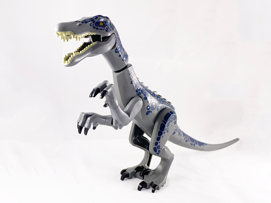 Baryonyx01 | Dinosaur Baryonyx with Dark Blue and Metallic Light Blue Spots | LEGOPART