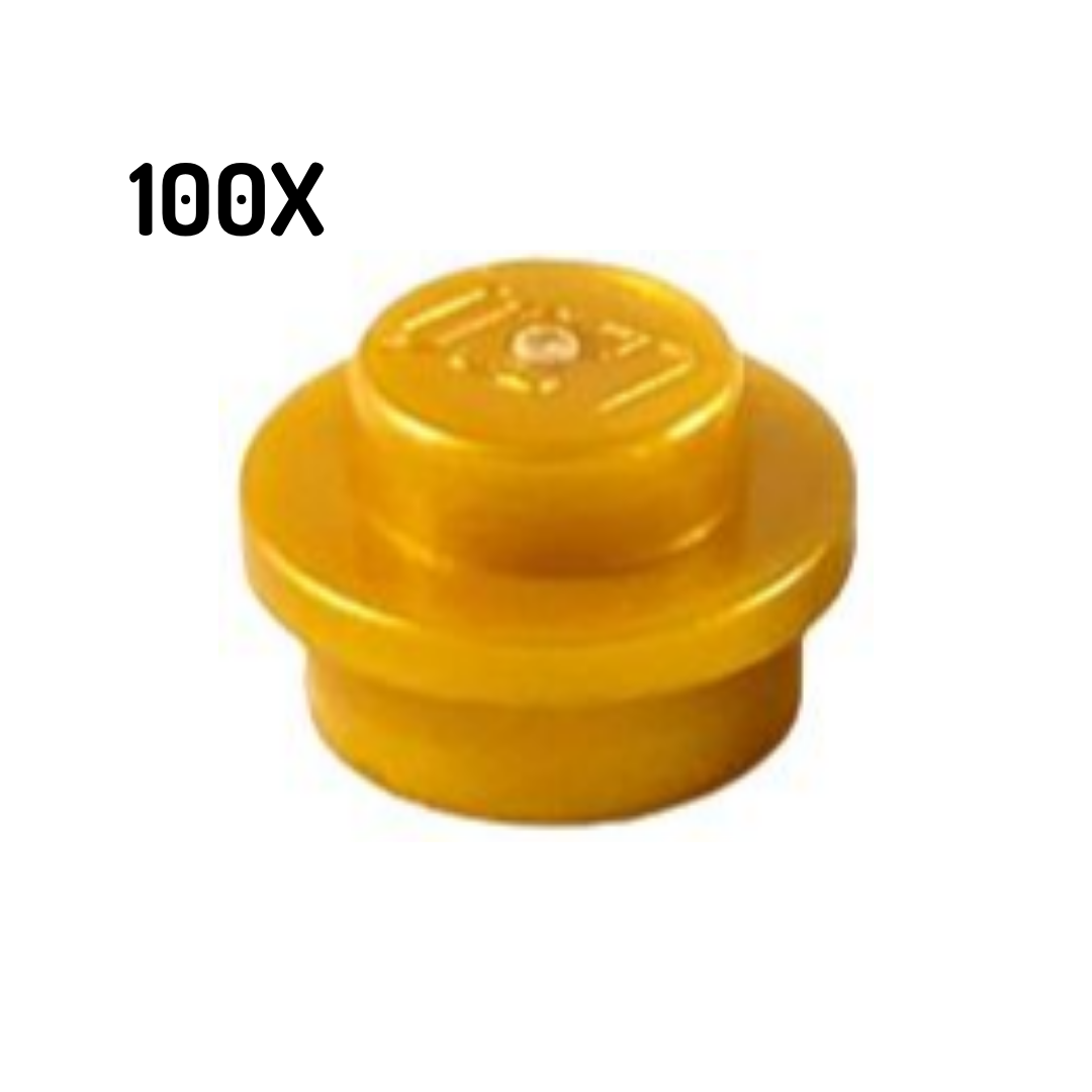 4073 | Plate, Round 1 x 1 100pcs