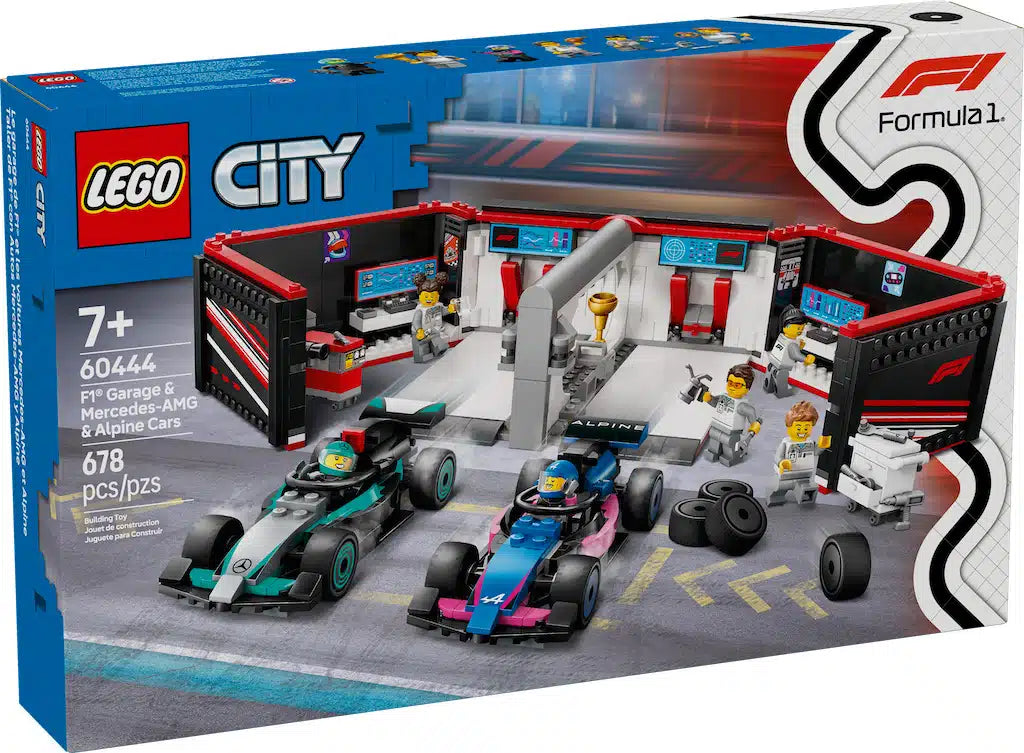 F1® Garage & Mercedes-AMG & Alpine Cars LEGO 60444