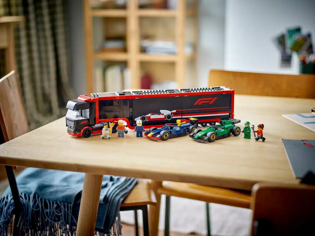 F1® Truck with RB20 & AMR24 F1® Cars LEGO 60445
