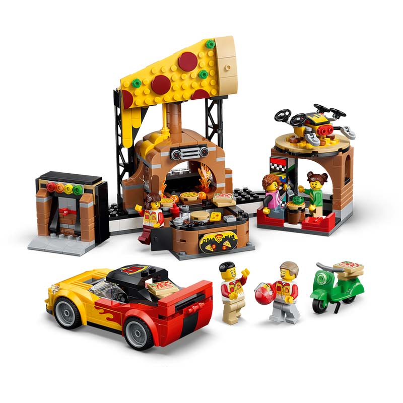 Pizza Delivery Experience with Vehicles LEGO 60496