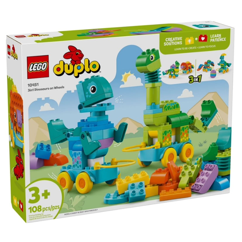 3in1 Dinosaurs on Wheels LEGO 10451