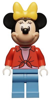 Minnie Mouse - Red Open Shirt LEGO dis073 | Fyrebrick.be