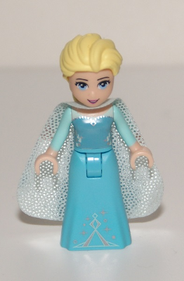 Elsa - Sparkly Light Aqua Cape LEGO dp035 | Fyrebrick.be