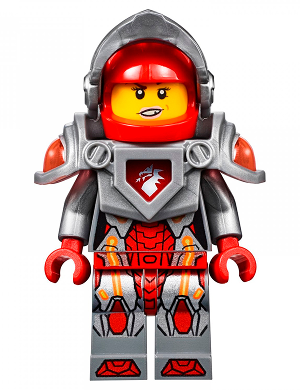 Macy Halbert - Flat Silver Visor and Armor LEGO nex016 | Fyrebrick.be