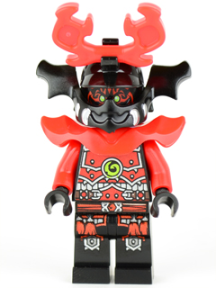 Stone Army Warrior - Red Face LEGO njo0075 | Fyrebrick.be