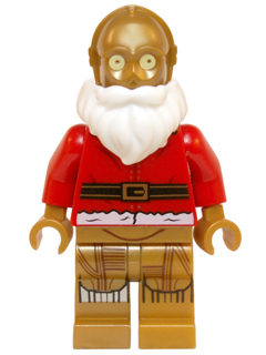 Santa C-3PO LEGO sw0680 | Fyrebrick.be