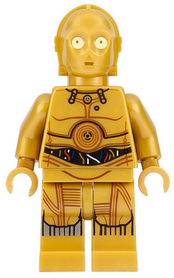 C-3PO - Colorful Wires, Printed Legs LEGO sw0700