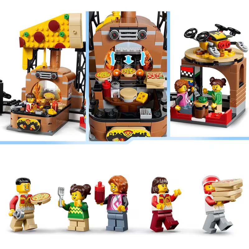Pizza Delivery Experience with Vehicles LEGO 60496