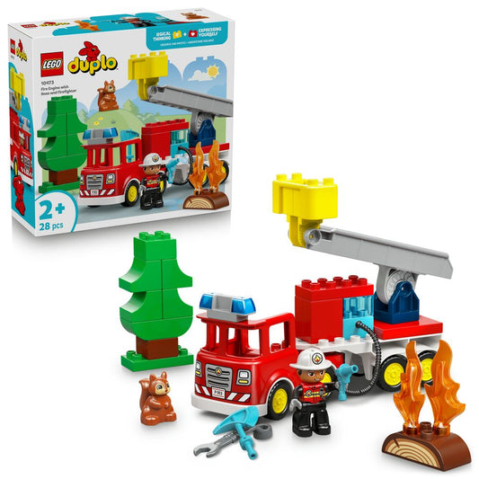 Fire Truck with Hose and Firefighter LEGO 10473