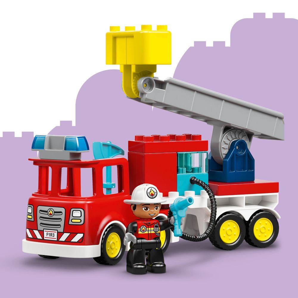 Fire Truck with Hose and Firefighter LEGO 10473