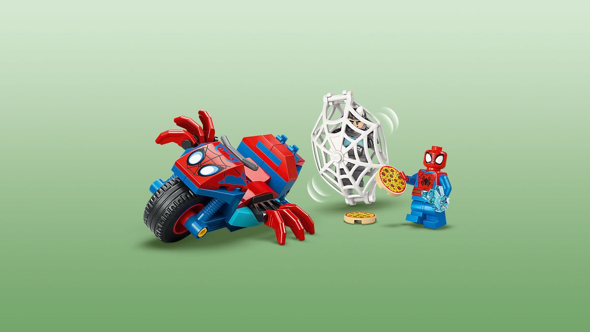 Spidey on his Motorcycle vs. Rhino LEGO 11206