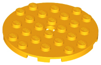 11213 | Plate, Round 6 x 6 with Hole | LEGOPART