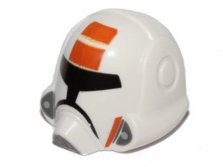 11219pb01 | Minifigure, Headgear Helmet SW Republic Trooper with Orange Pattern | LEGOPART