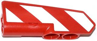 11947pb006L | Technic, Panel Fairing #22 Very Small Smooth, Side A with Red and White Danger Stripes Pattern Model Left Side | LEGOPART