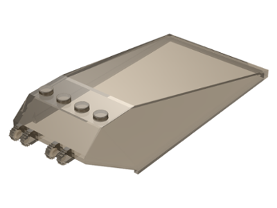 13252 | Windscreen 12 x 6 x 2 with Locking Dual 2 Fingers Hinge | LEGOPART