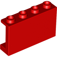 14718 | Panel 1 x 4 x 2 with Side Supports - Hollow Studs | LEGOPART