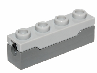 15301c01 | Projectile Launcher, 1 x 4 Spring Shooter with Light Bluish Gray Top | LEGOPART