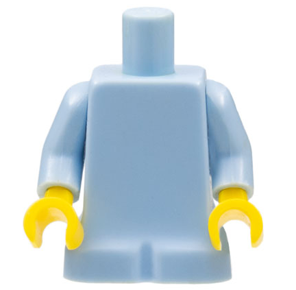 15526c01 | Body Baby, Plain, Bright Light Blue Arms, Yellow Hands | LEGOPART