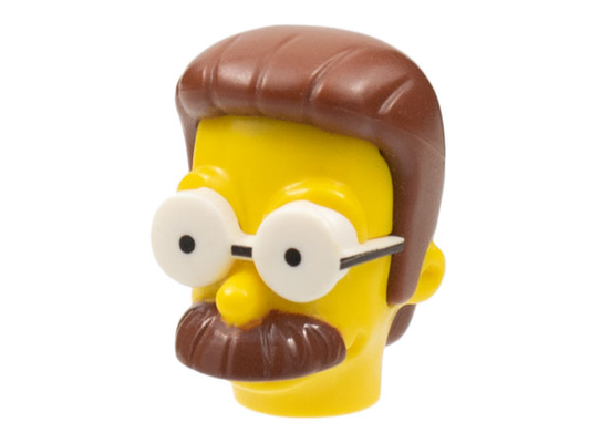 15529c01pb01 | Minifigure, Head, Modified Simpsons Ned Flanders Pattern | LEGOPART