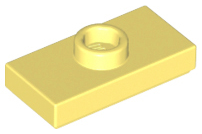 15573 | Plate, Modified 1 x 2 with 1 Stud with Groove and Bottom Stud Holder | LEGOPART